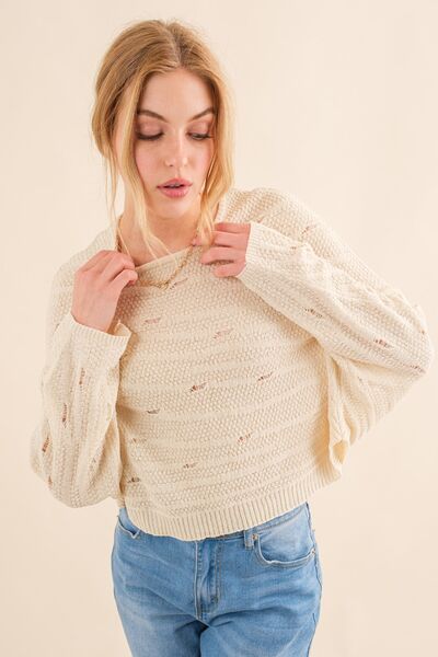 And The Why Dolman Sleeves Sweater - Gold Clover Boutique