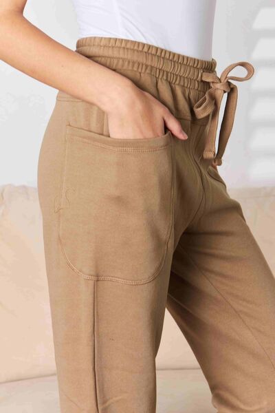 RISEN High Rise Relaxed Joggers - Gold Clover Boutique