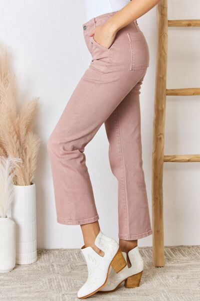 RISEN Full Size High Rise Ankle Flare Jeans - Gold Clover Boutique